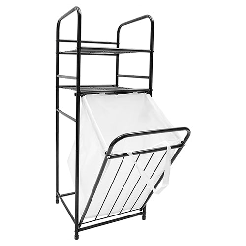 Estante Organizador 3 Niveles con Canasto para Ropa