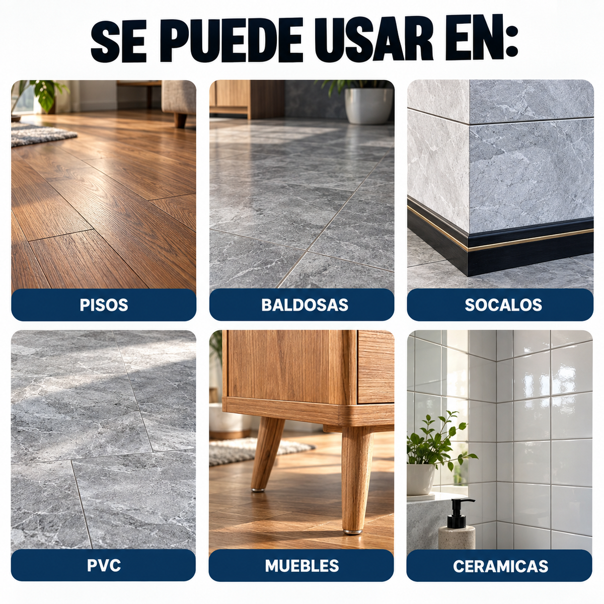 Spray Adhesivo Sellador para Grietas y Pisos