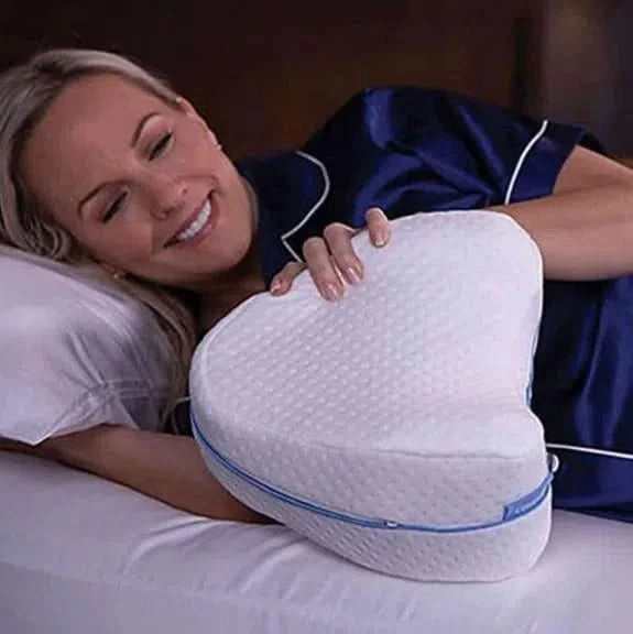Almohada Para Piernas Y Rodillas Ortop dica Blanca