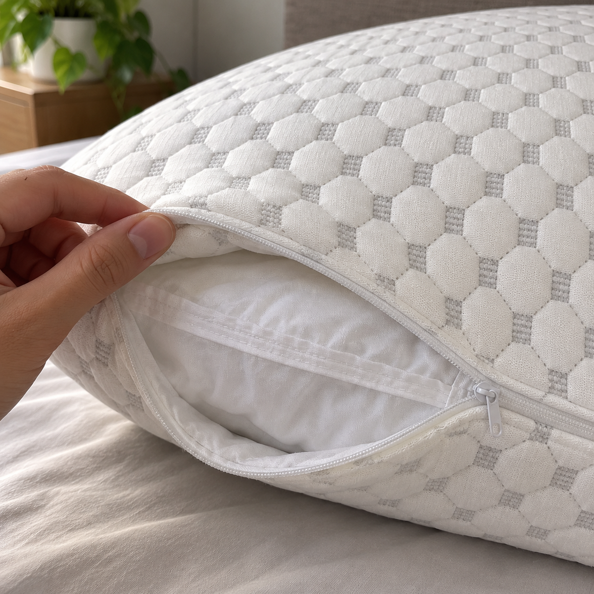 Almohada ortopédica de Espuma Viscoelástica Triturada