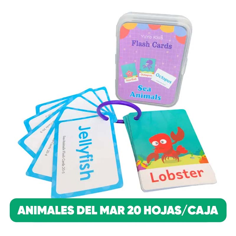 Tarjetas de Aprendizaje en Inlges para Niños