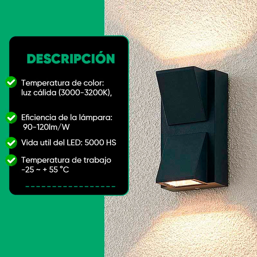 Aplique Led Luminaire para Exterior 12 w