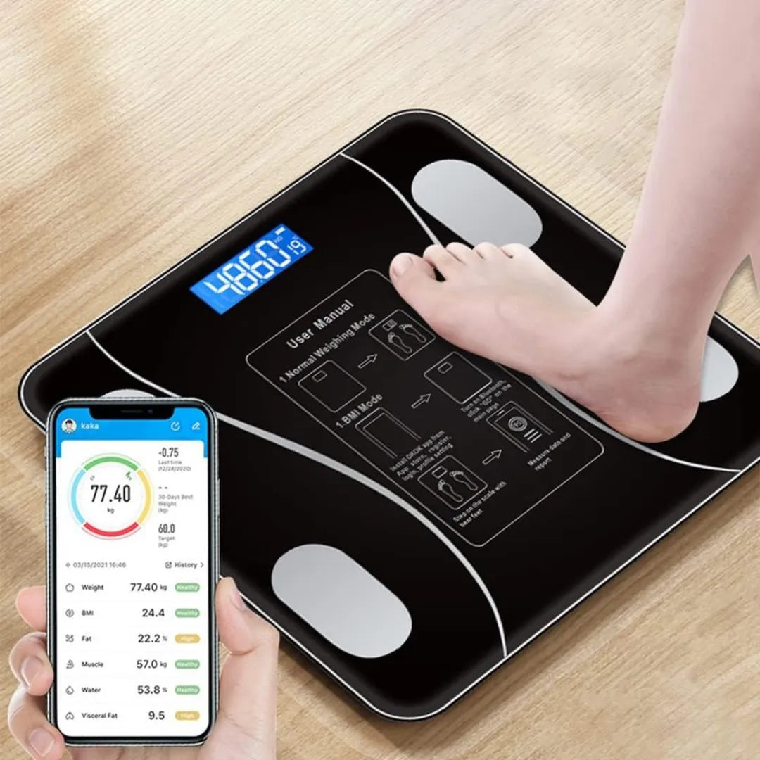 Balanza Corporal Digital Inalámbrica Medición Grasa Muscular