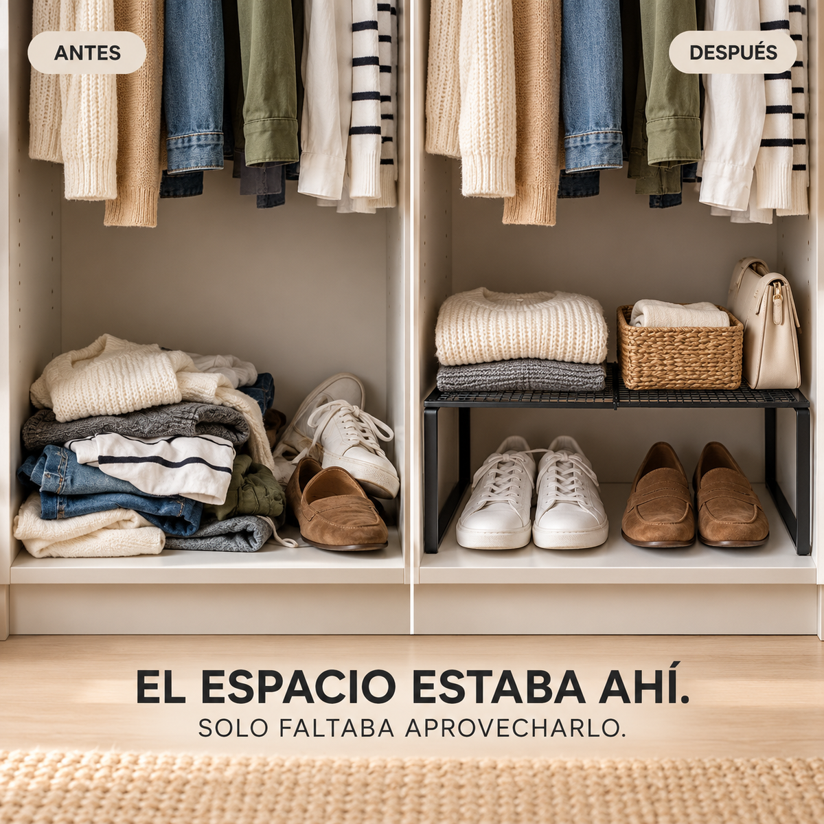 Estante de Armario Ajustable