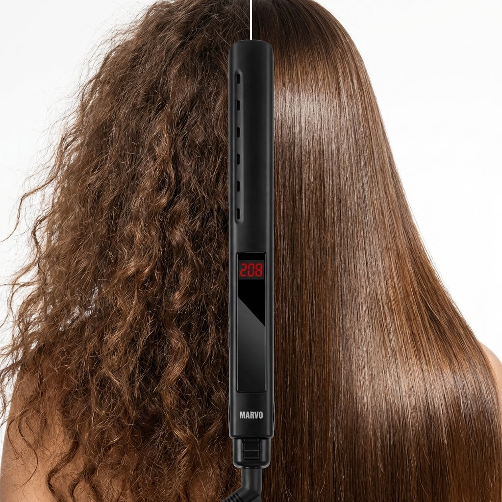 Alisador de Cabello Marvo HC-046BK Titanio Negro