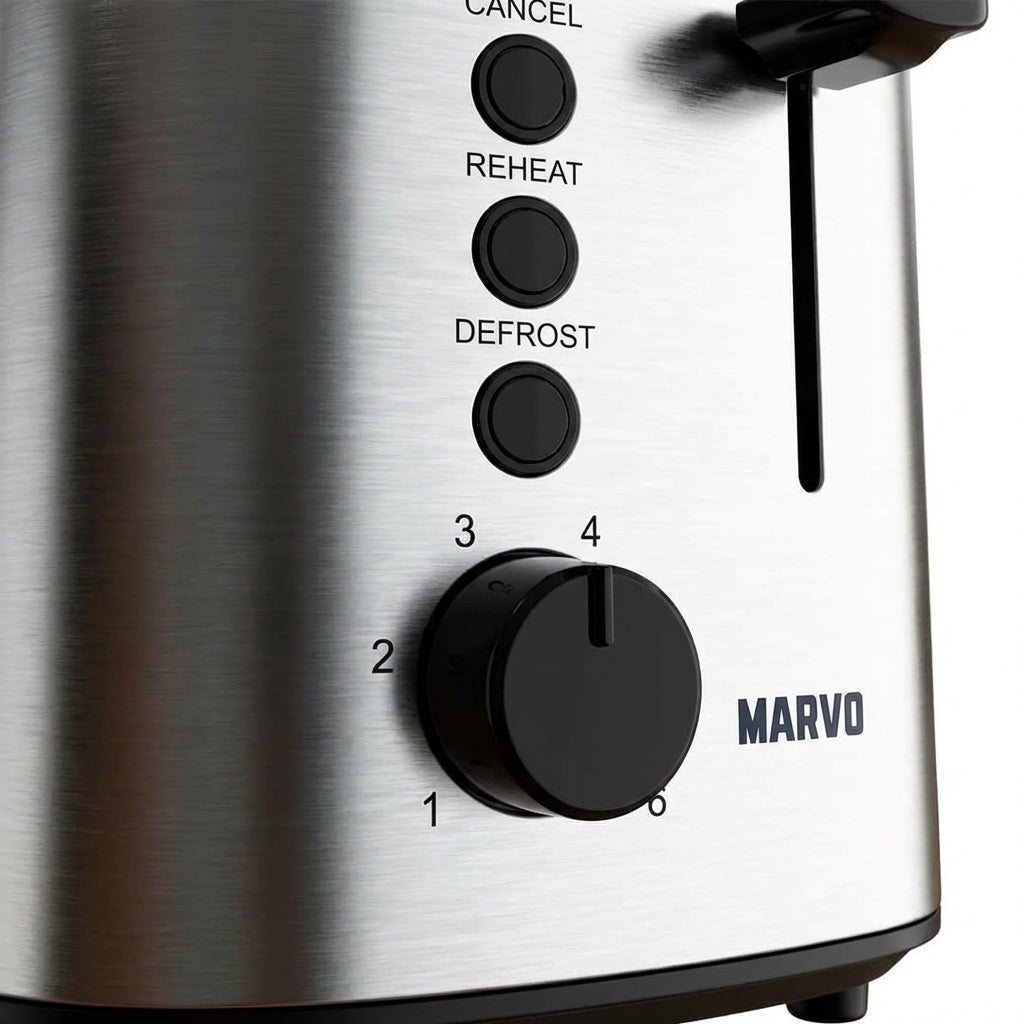 Tostadora Marvo HST-033 2 Panes Acero