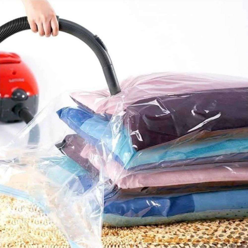 Set de 4 Bolsas para Ropa al Vacío (60 cm x 80 cm)