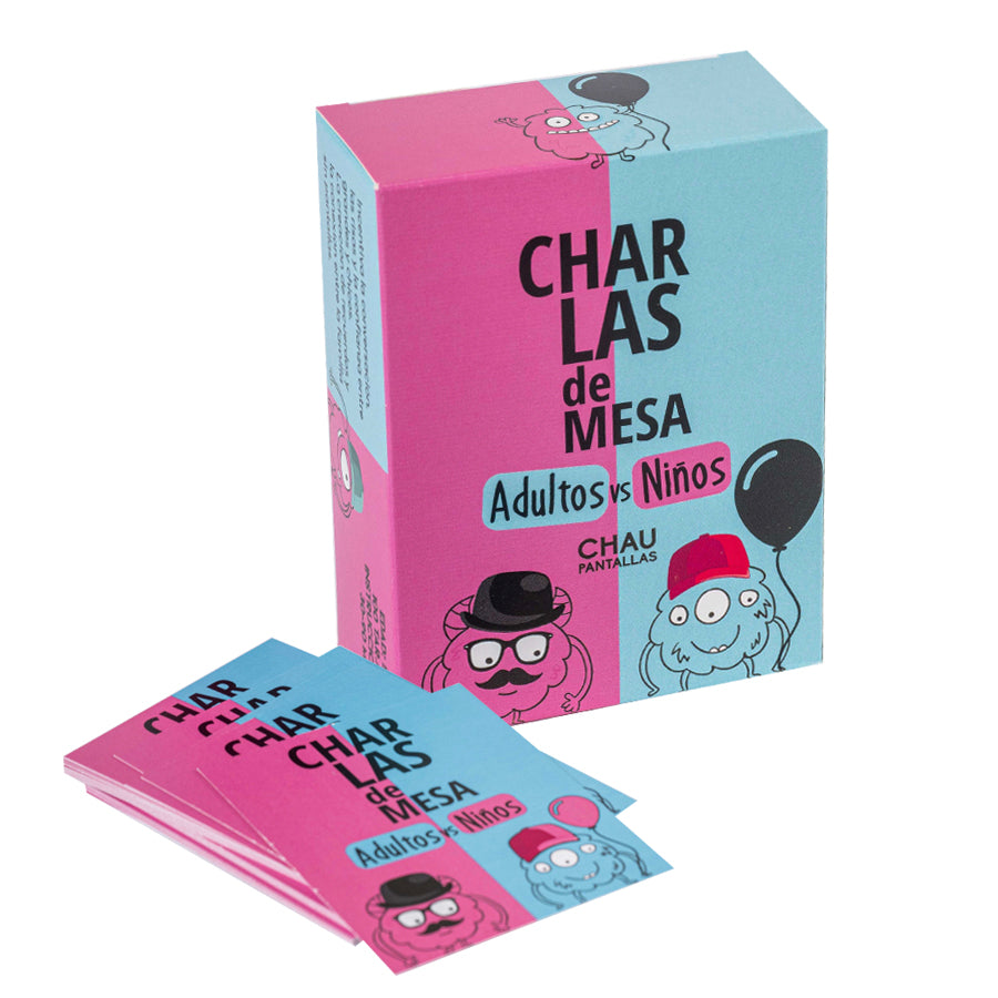 Juego de Cartas Charlas de MESA Adultos vs Niños