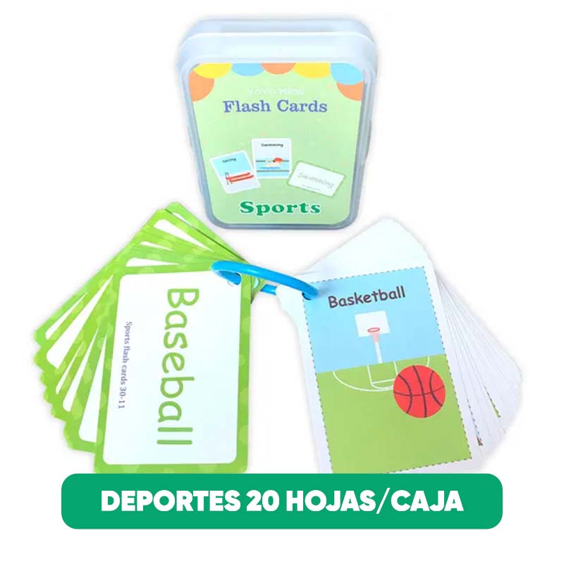 Tarjetas de Aprendizaje en Inlges para Niños