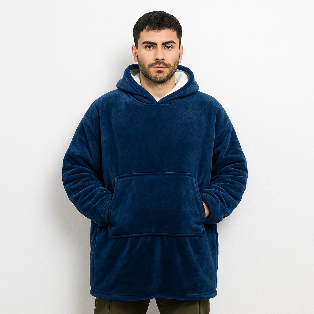 Hoodie Azul Polar con Capucha Marca Wilma