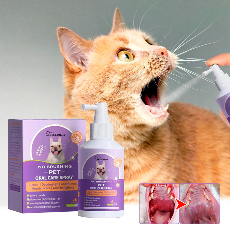 Spray de Limpieza para Dientes de Perros y Gatos