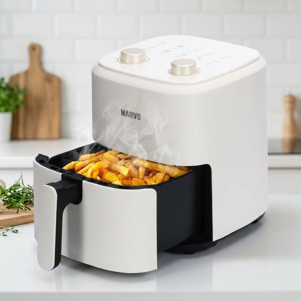 Freidora Sin Aceite Marvo HAF-031 4.4L Blanco