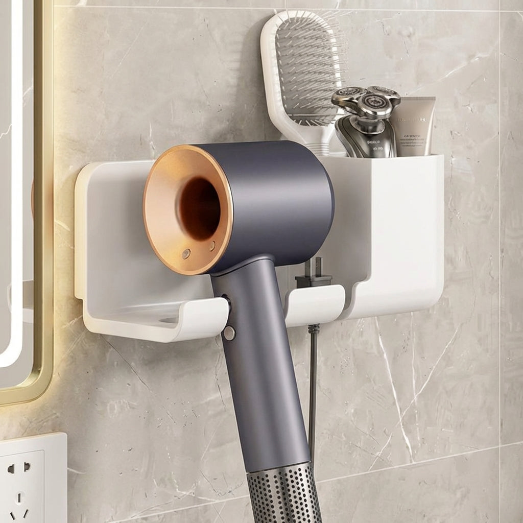 Soporte para Secador de Pelo y Accesorios