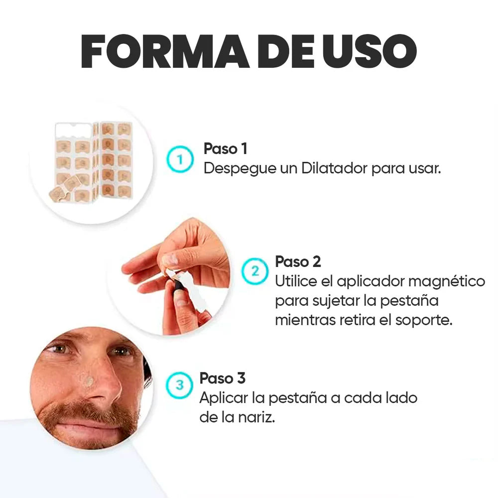 Estuche con Arco +5 Repuestos para Kit Magnético Nasal