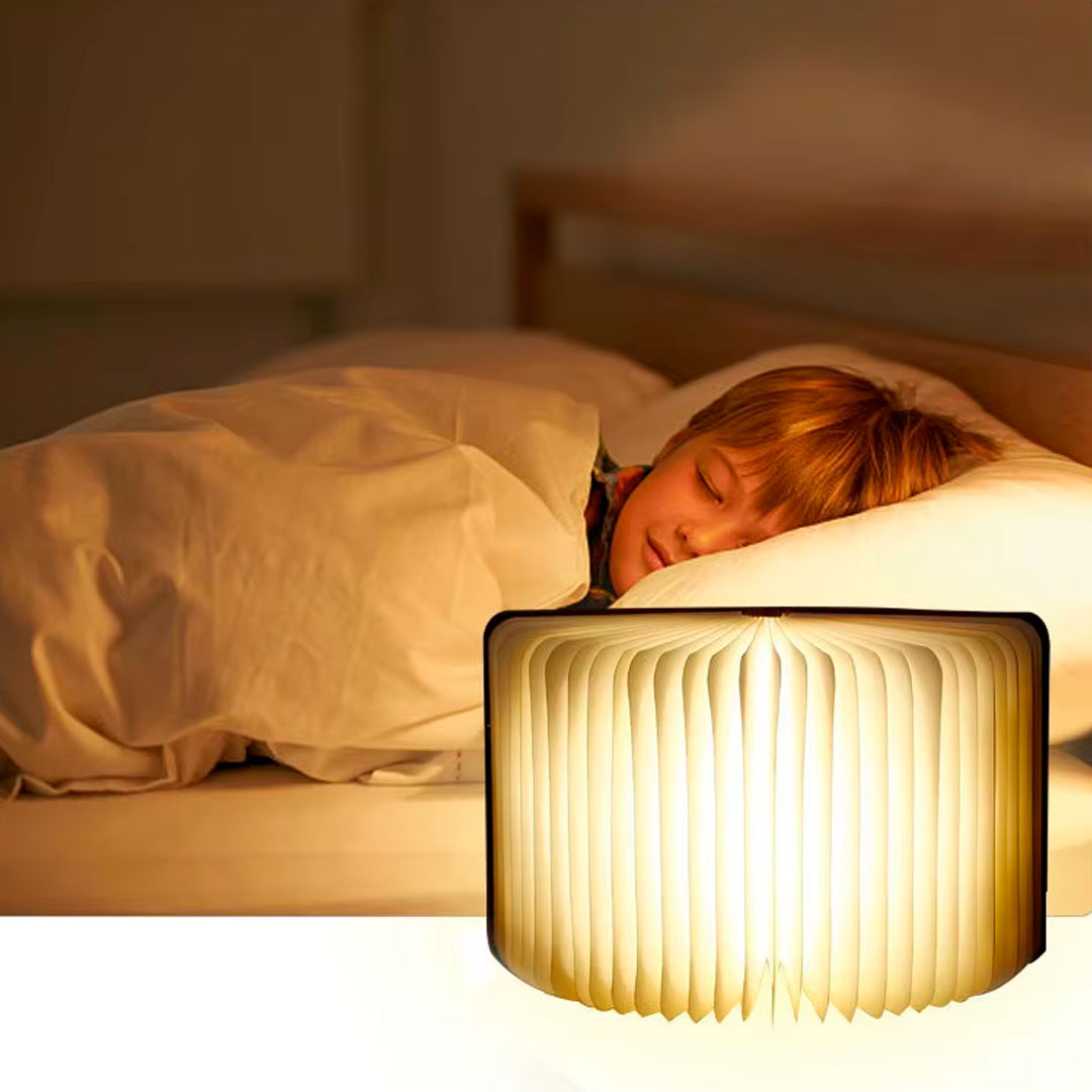 Lámpara Libro 3D LED, Luz Nocturna Recargable y Decorativa