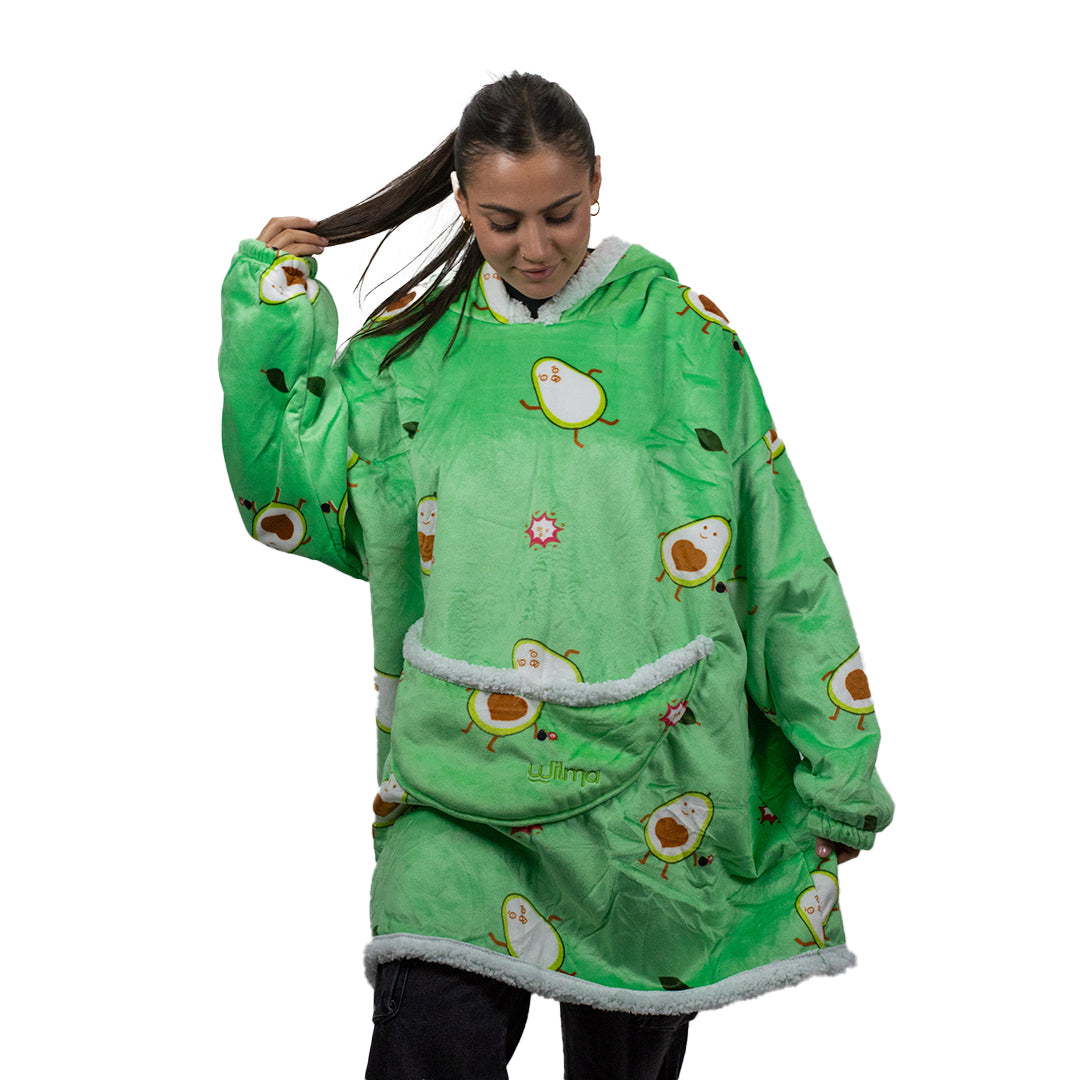 Hoodie Aguacate Polar con Capucha Marca Wilma