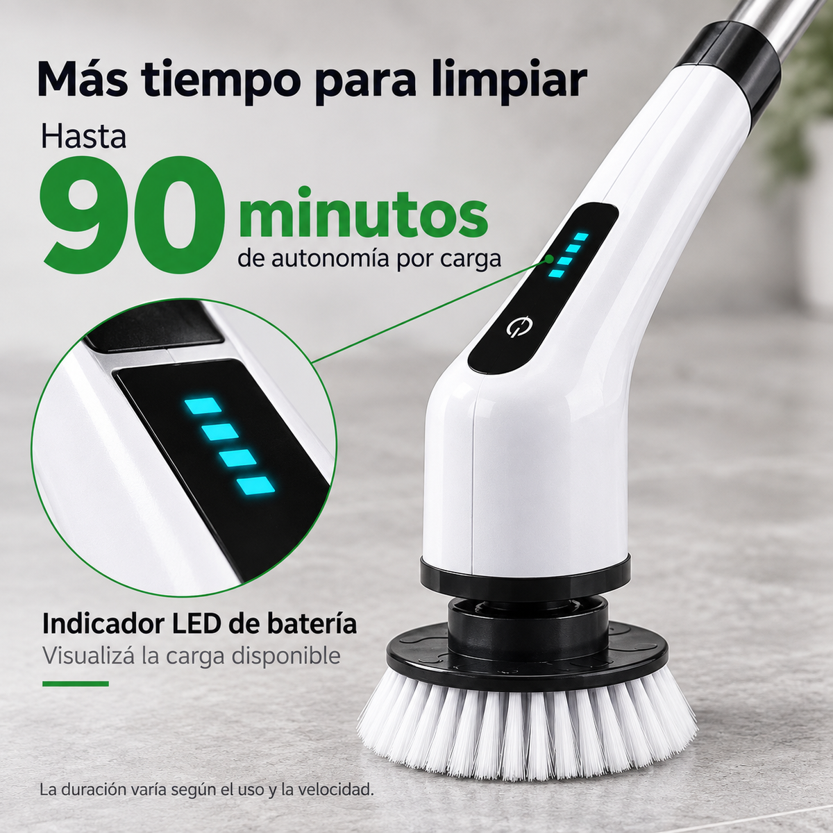 Cepillo de Limpieza Turbo con 7 Cabezales