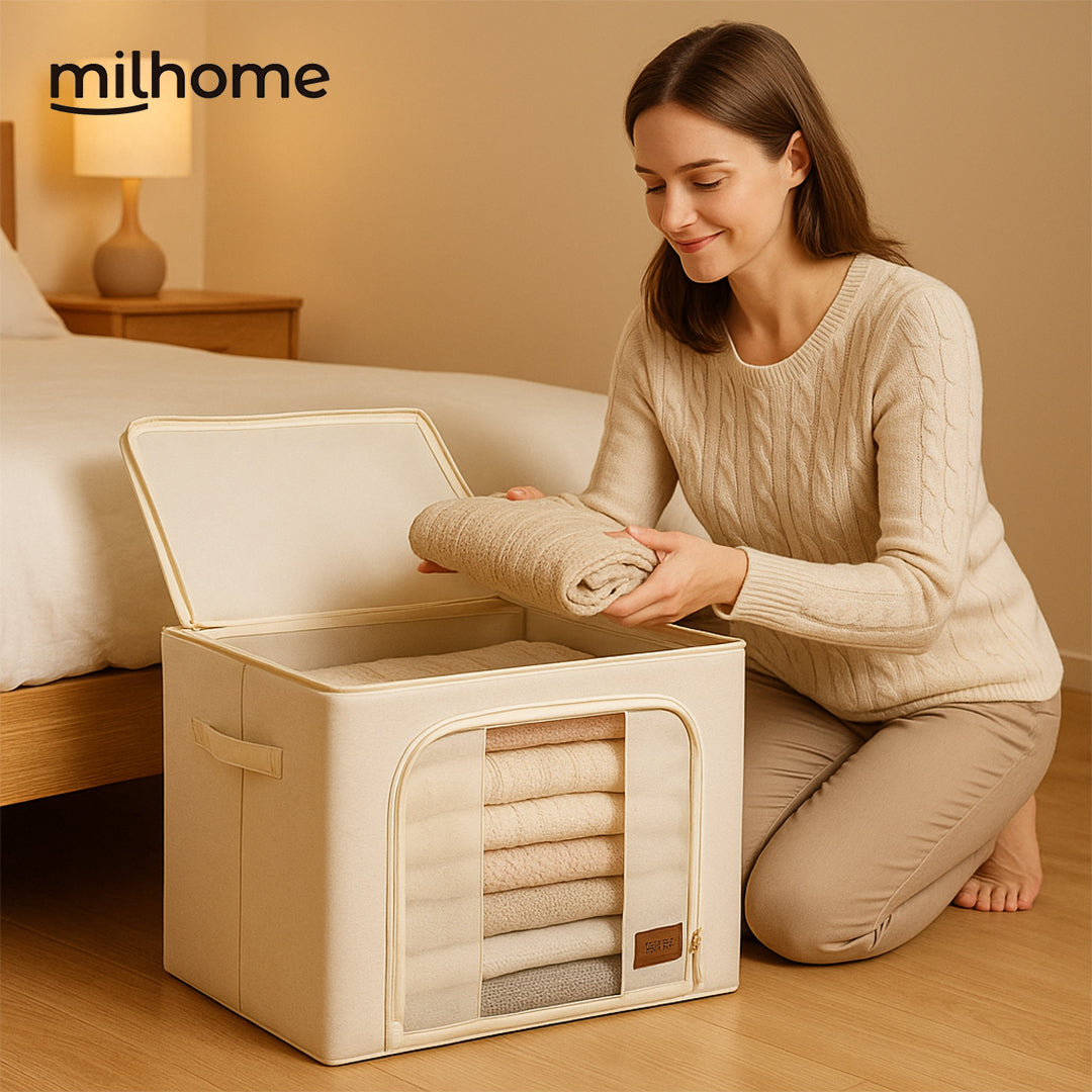 Caja Organizadora de Tela Diseño Estructural Milhome