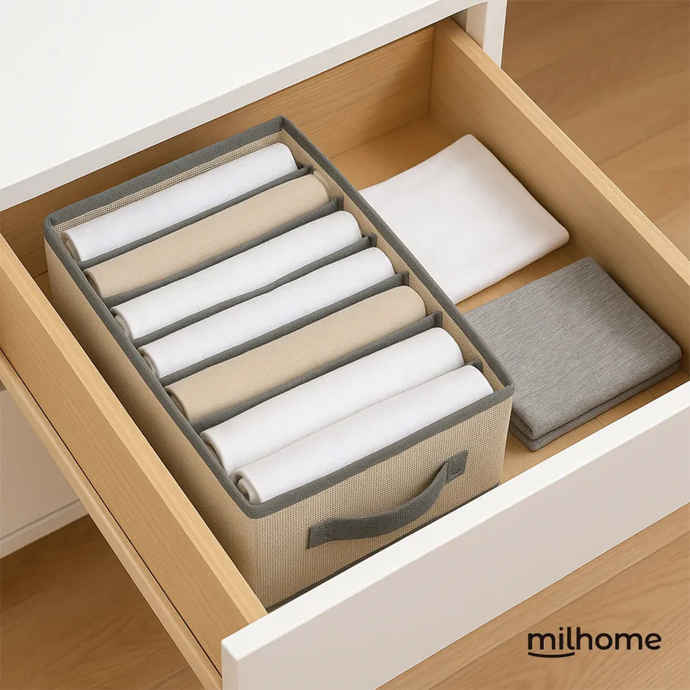 Oferta 6 Organizadores Clot para Ropa con 8 Divisiones Milhome