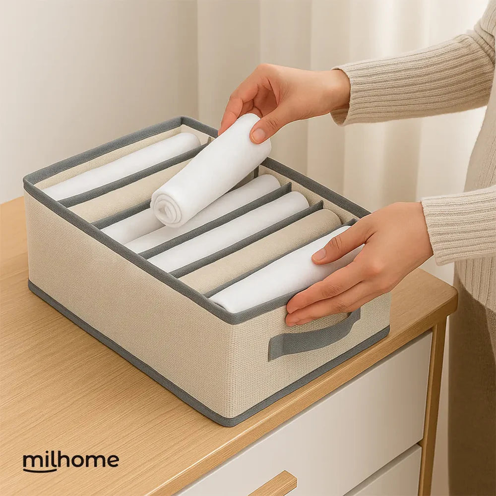 Oferta 6 Organizadores Clot para Ropa con 8 Divisiones Milhome