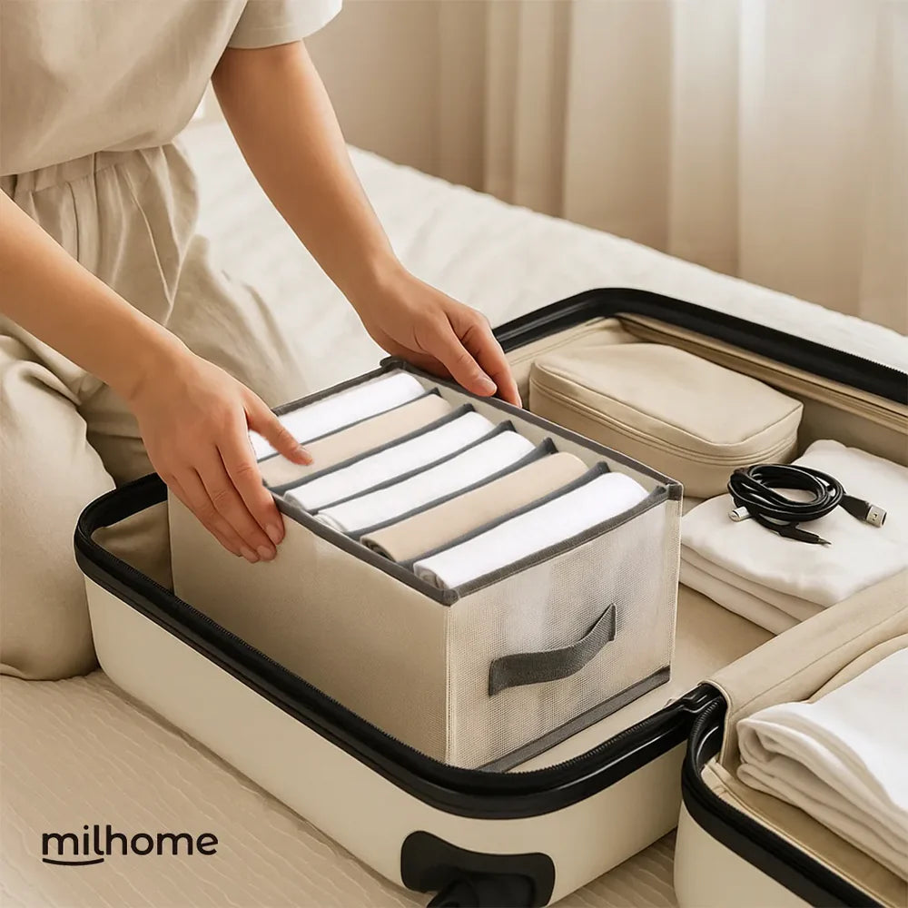 Oferta 4 Organizador Clot para Ropa con 8 Divisiones Milhome