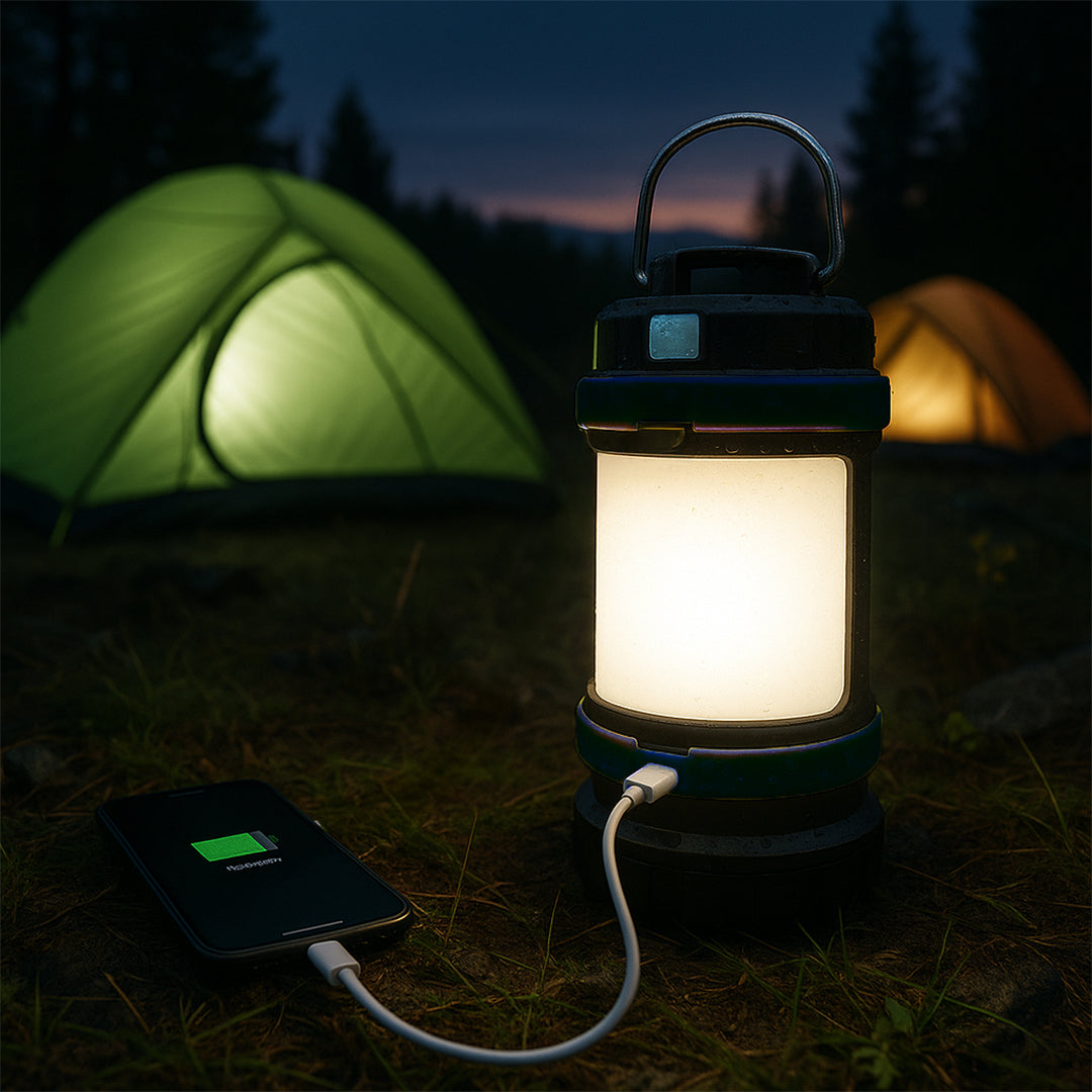 Linterna Power Bank con 6 Modos de Luz T2000