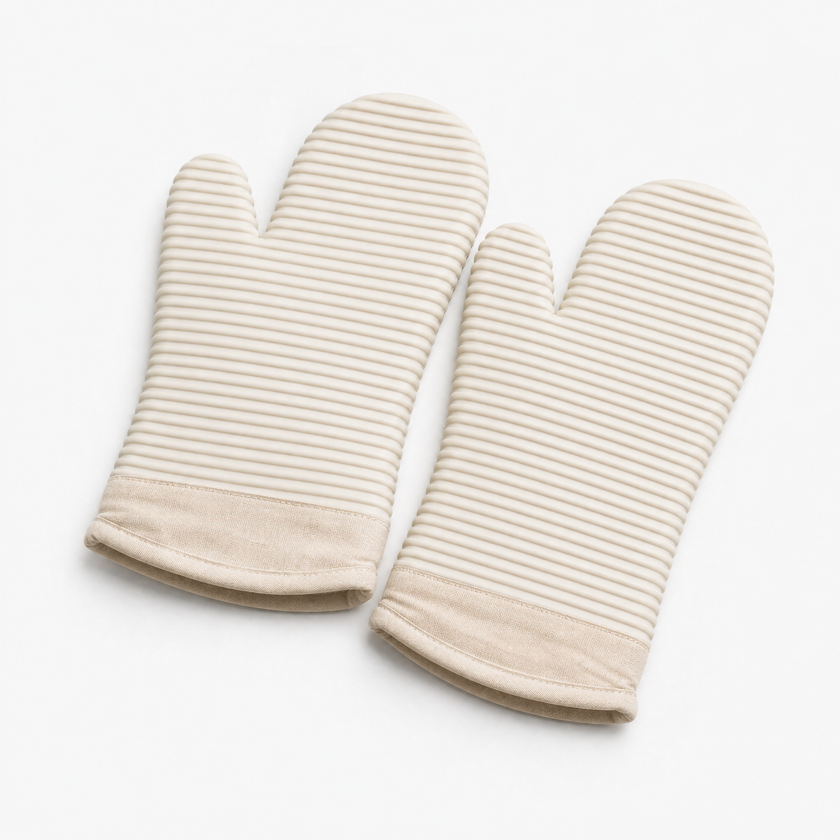 Juego de Guantes de horno de Silicona con Puño de Algodón
