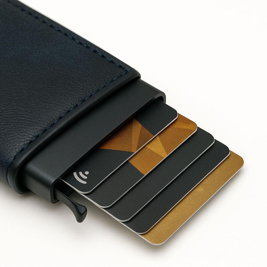Billetera Pop Up con Tarjetero RFID en Cuero Marca Vinitivo