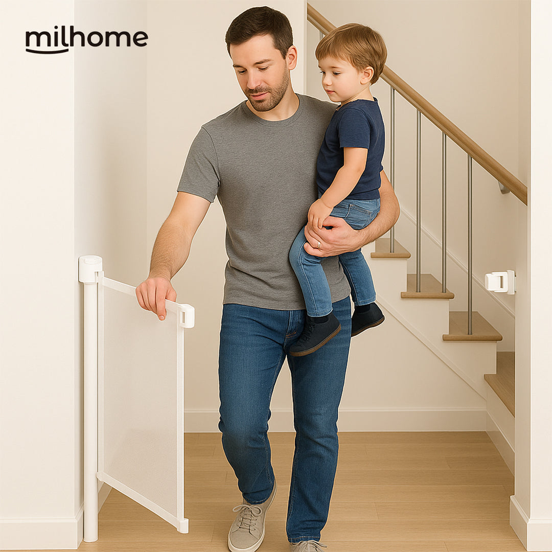 Puerta Flexible con Malla Retráctil de Seguridad Milhome