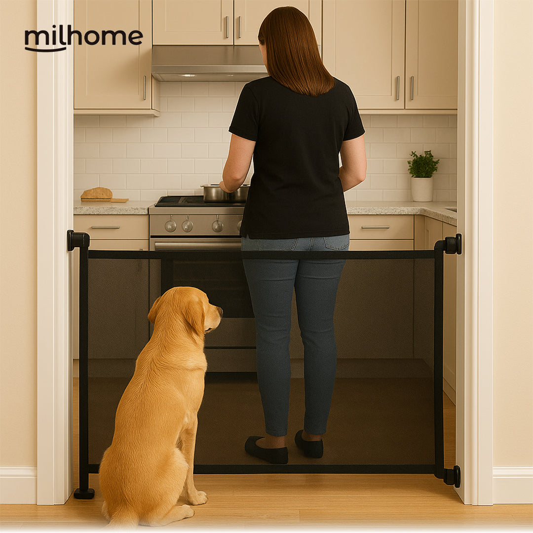 Puerta Flexible con Malla Retráctil de Seguridad Milhome