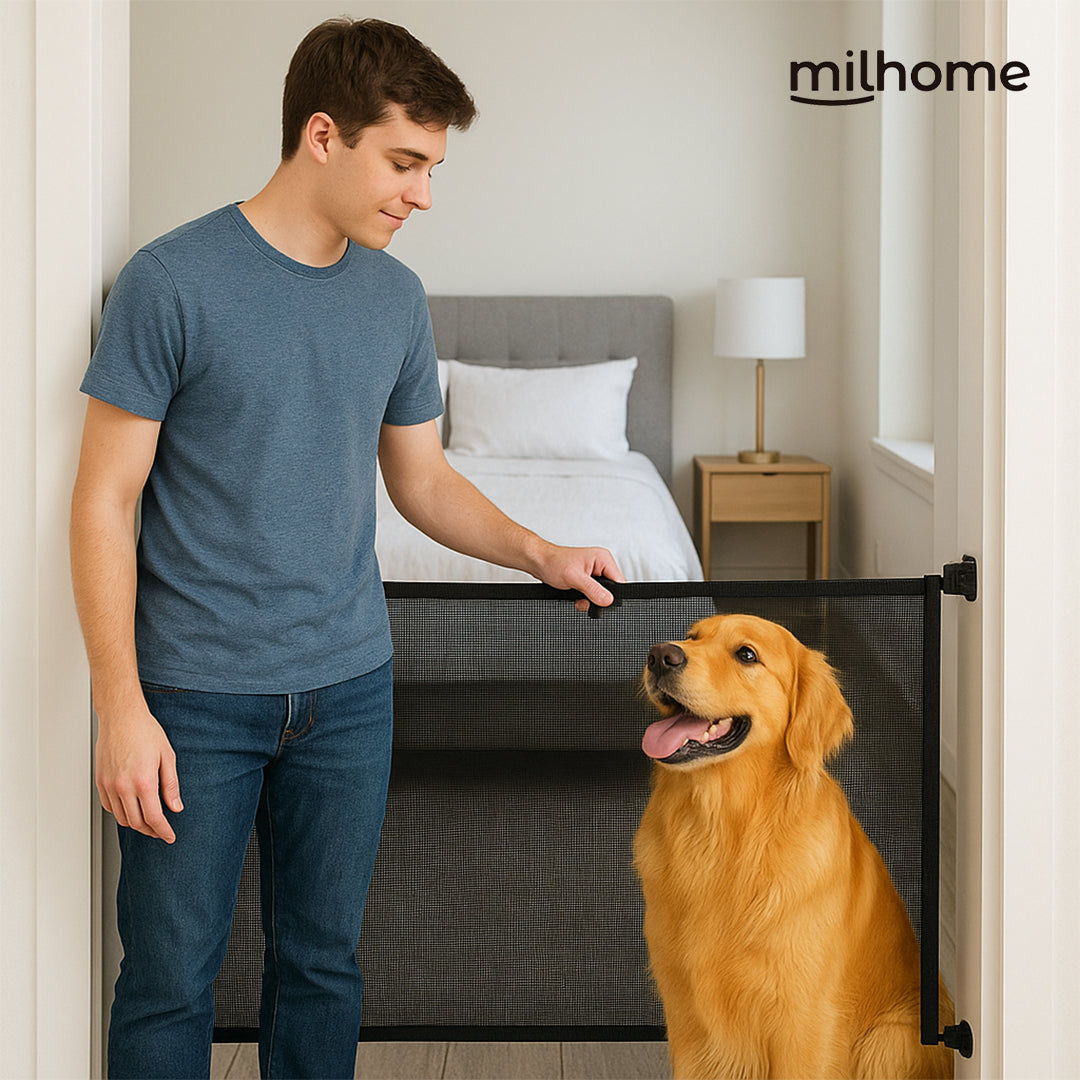 Puerta Flexible con Malla Retráctil de Seguridad Milhome
