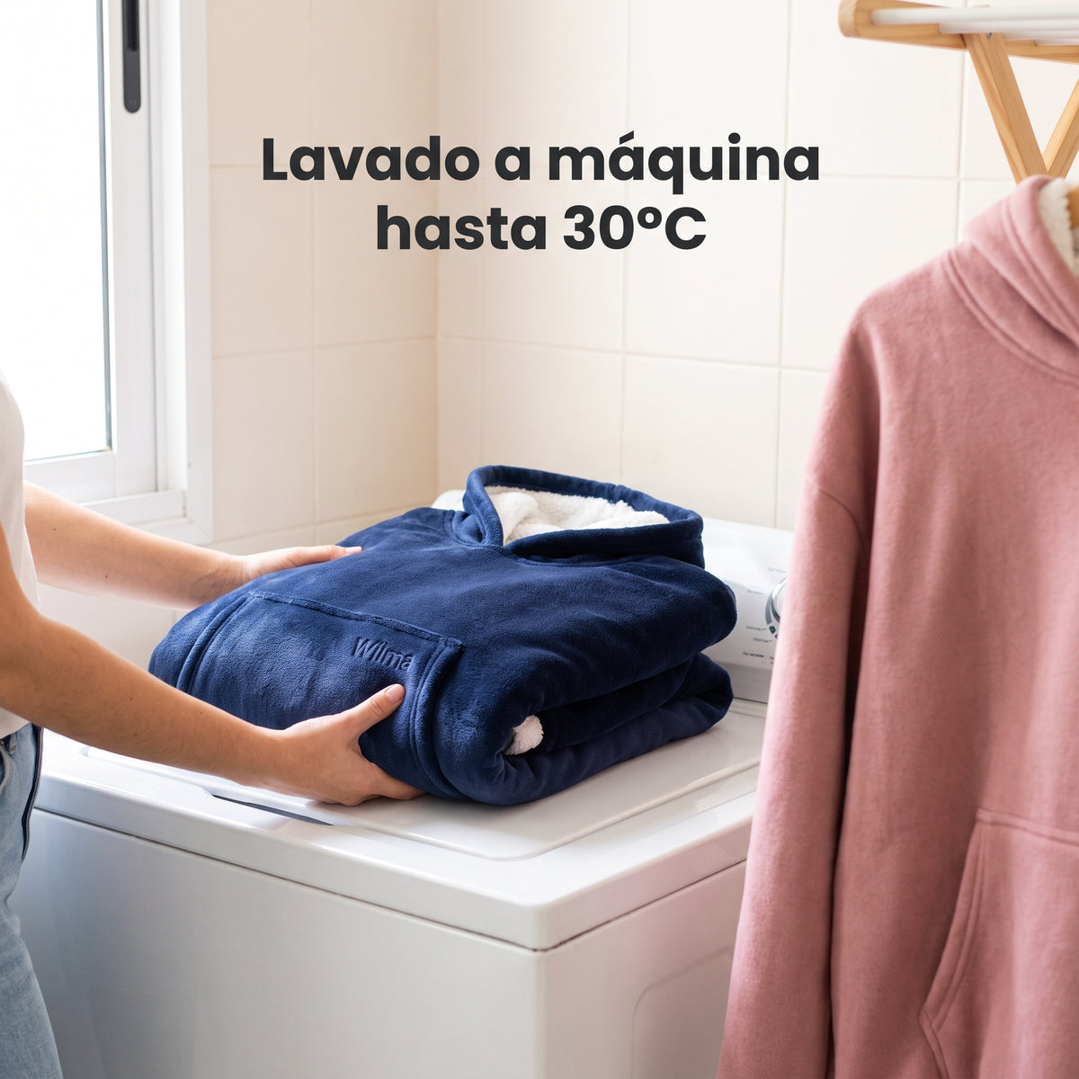 Hoodie Niños Polar con Capucha Marca Wilma - Lavado fácil