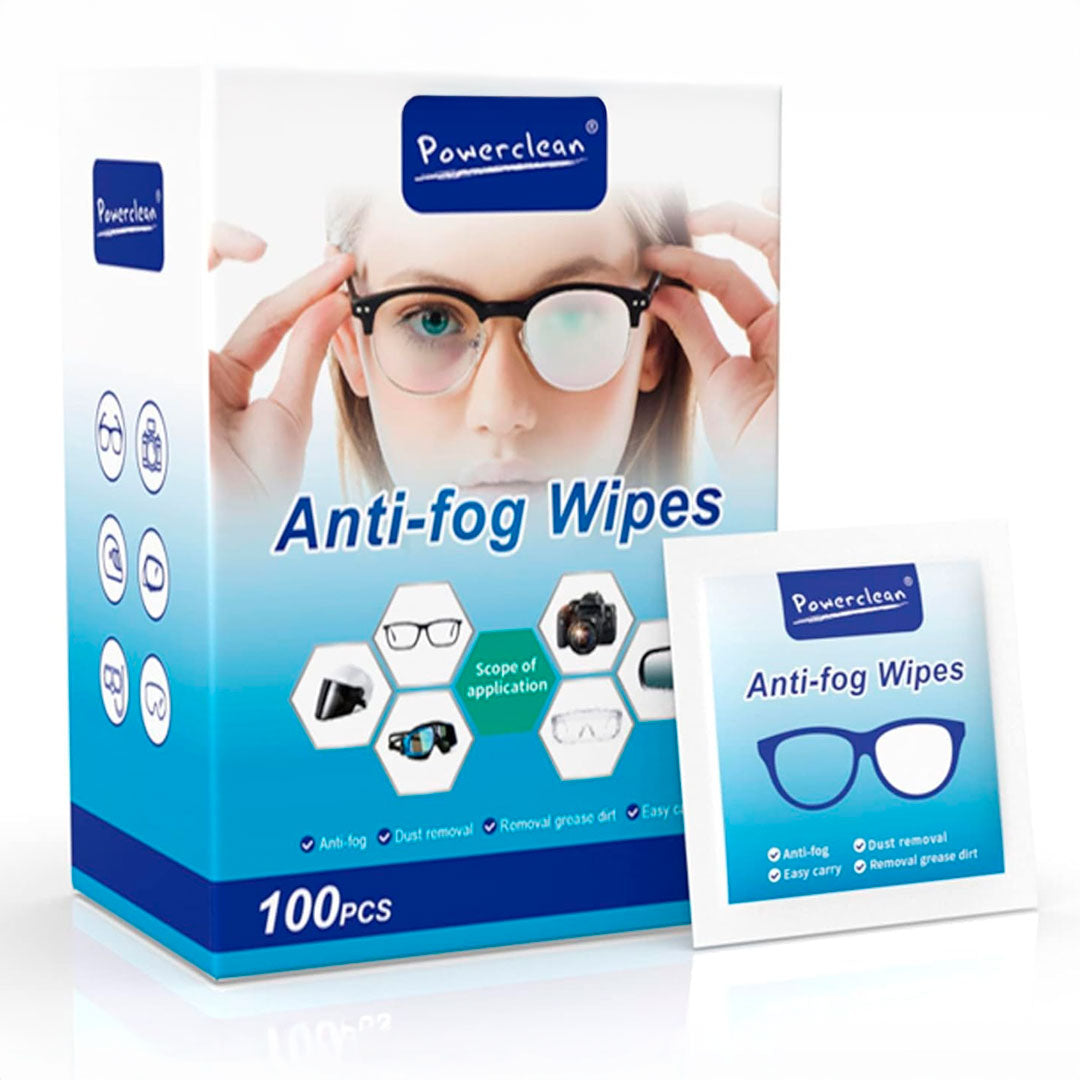 100 Toallas de Limpieza Anti Empaño para Lentes y Pantallas