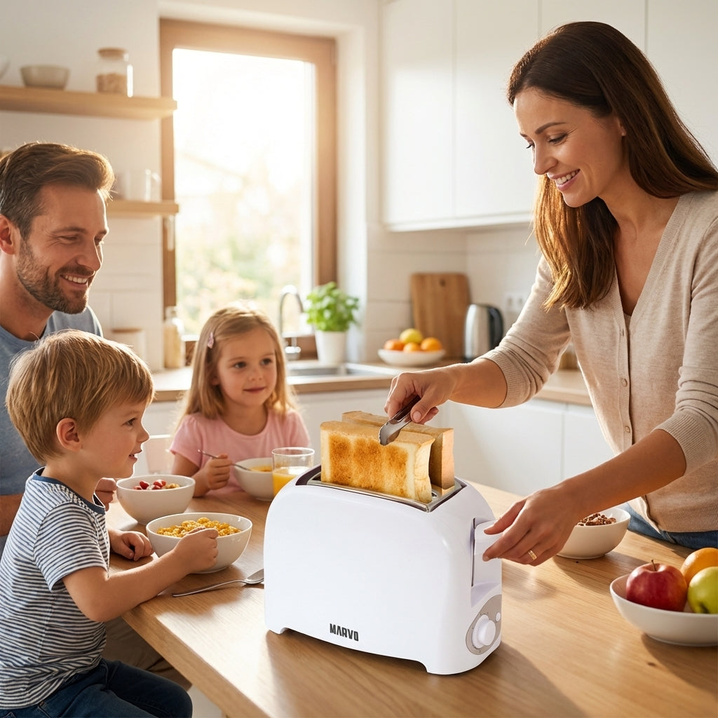 Tostadora Marvo HST-006 2 Panes Blanco