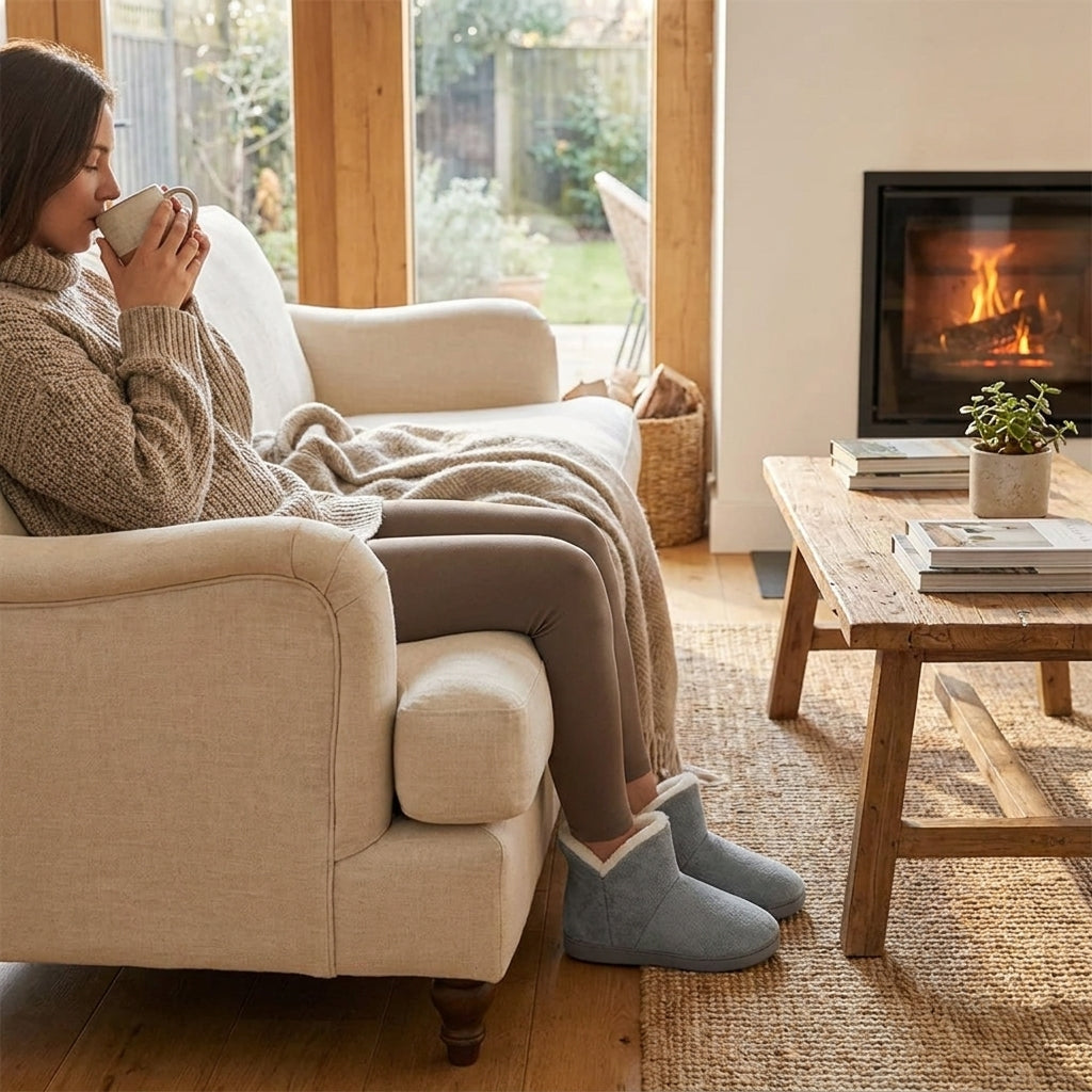 Botitas Winter Warm con SImil Corderito y Antideslizante