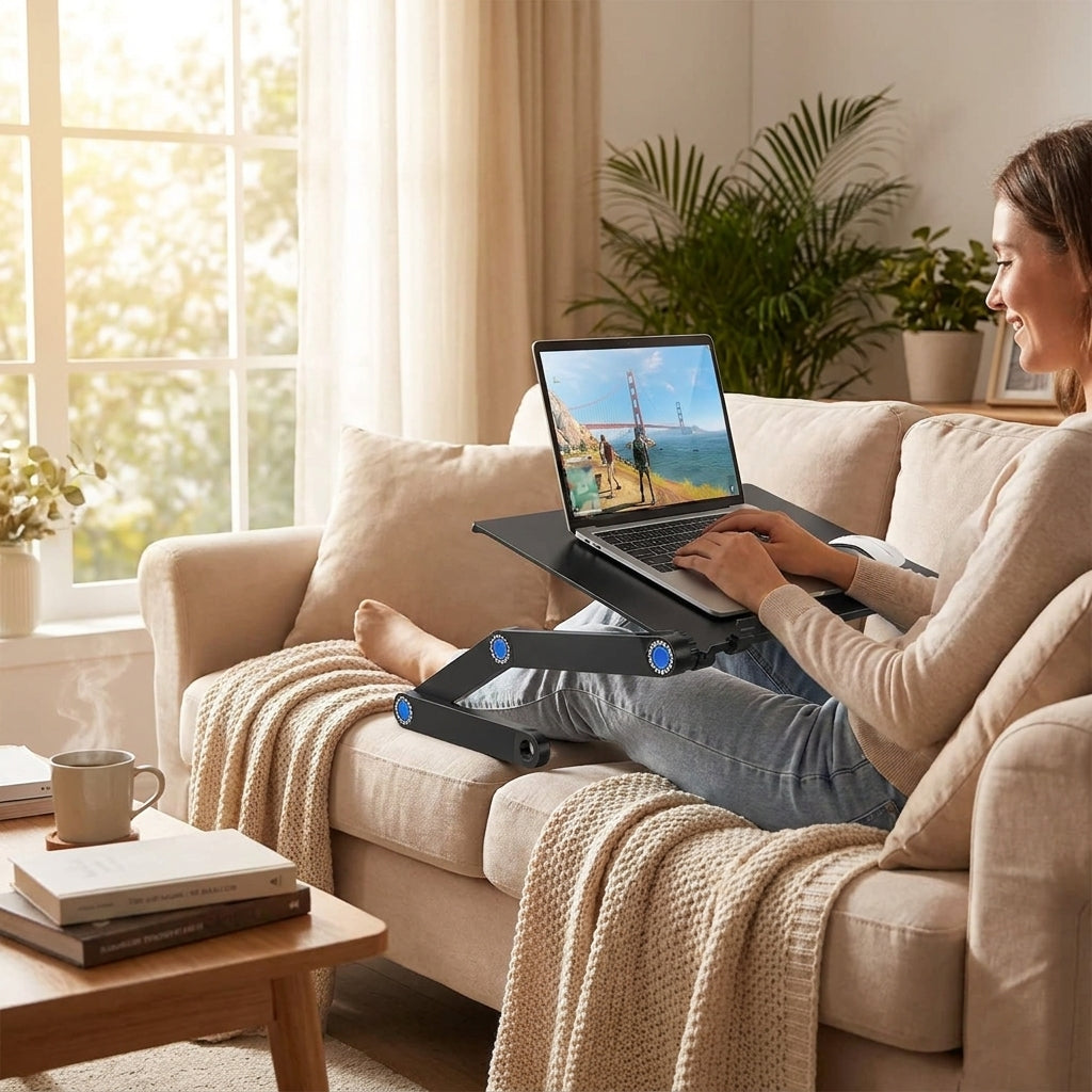 Mesa Portátil para Laptop con Ventilación