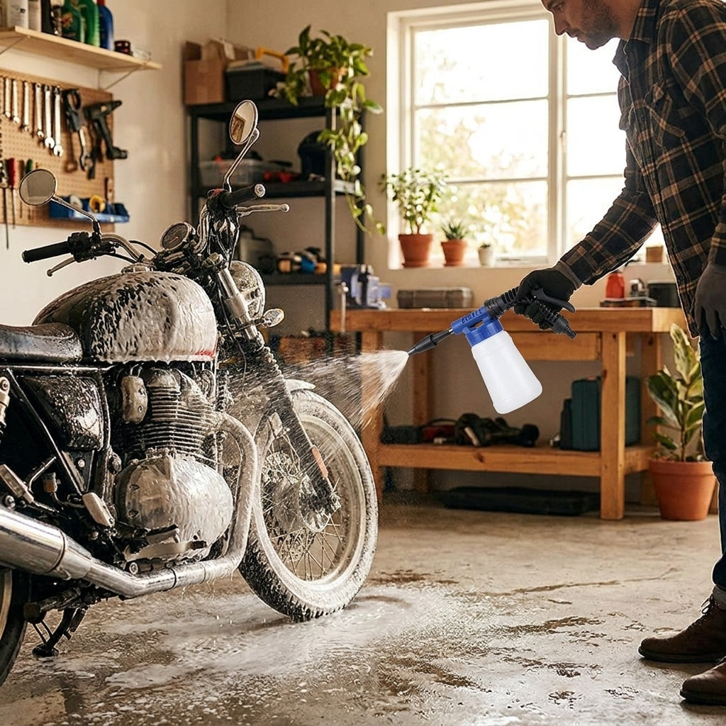 Pistola de Espuma para Lavado de Autos y Motos