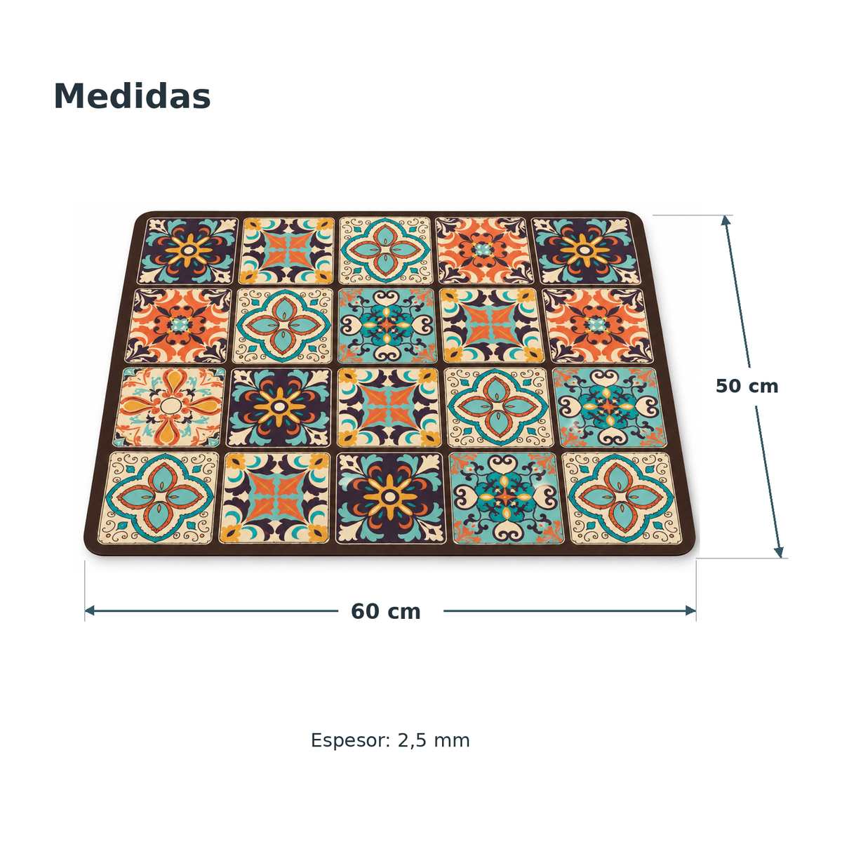 Alfombra Super Absorbente Secado de Platos o Barra de Café
