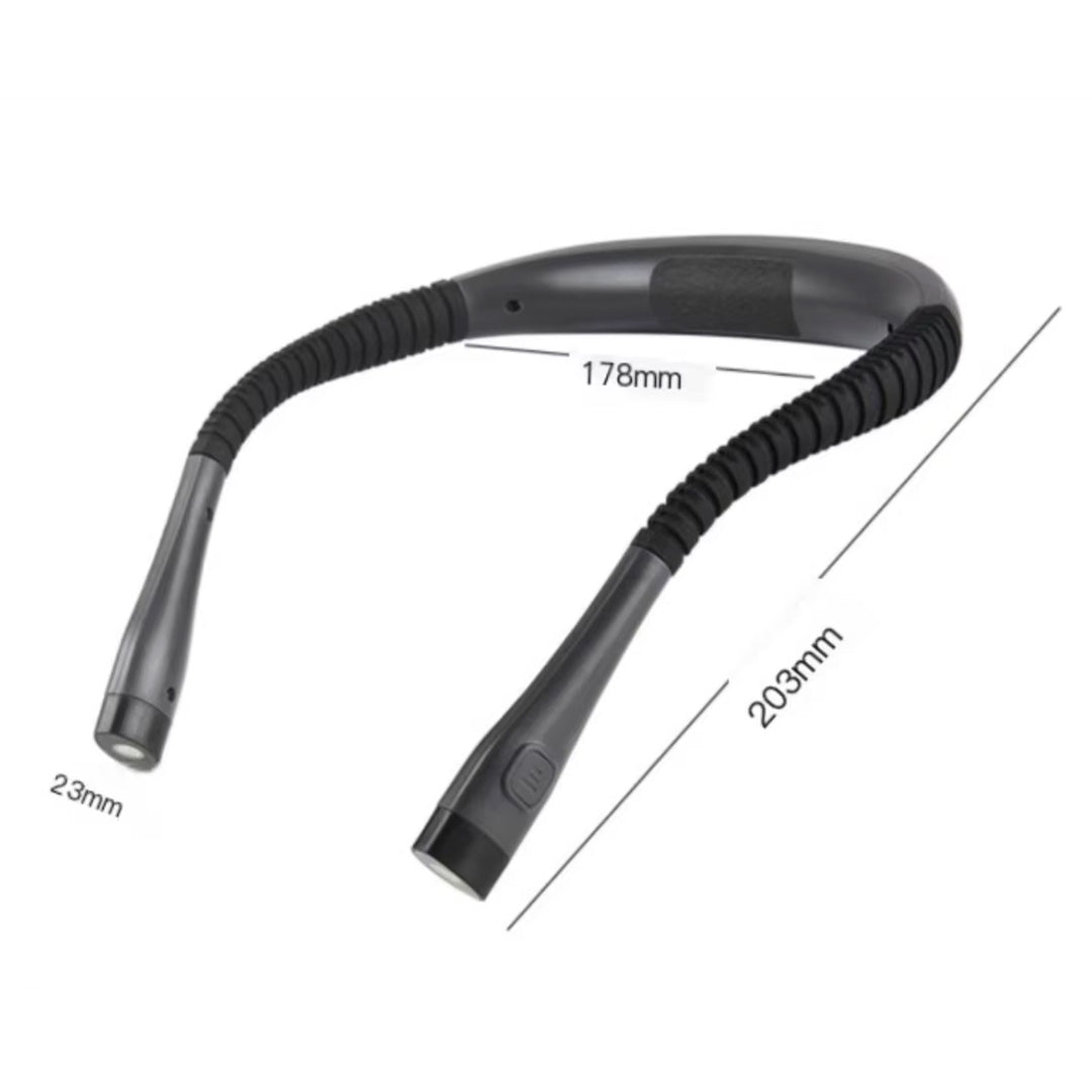Lámpara de lectura de cuello LED recargable Flexible