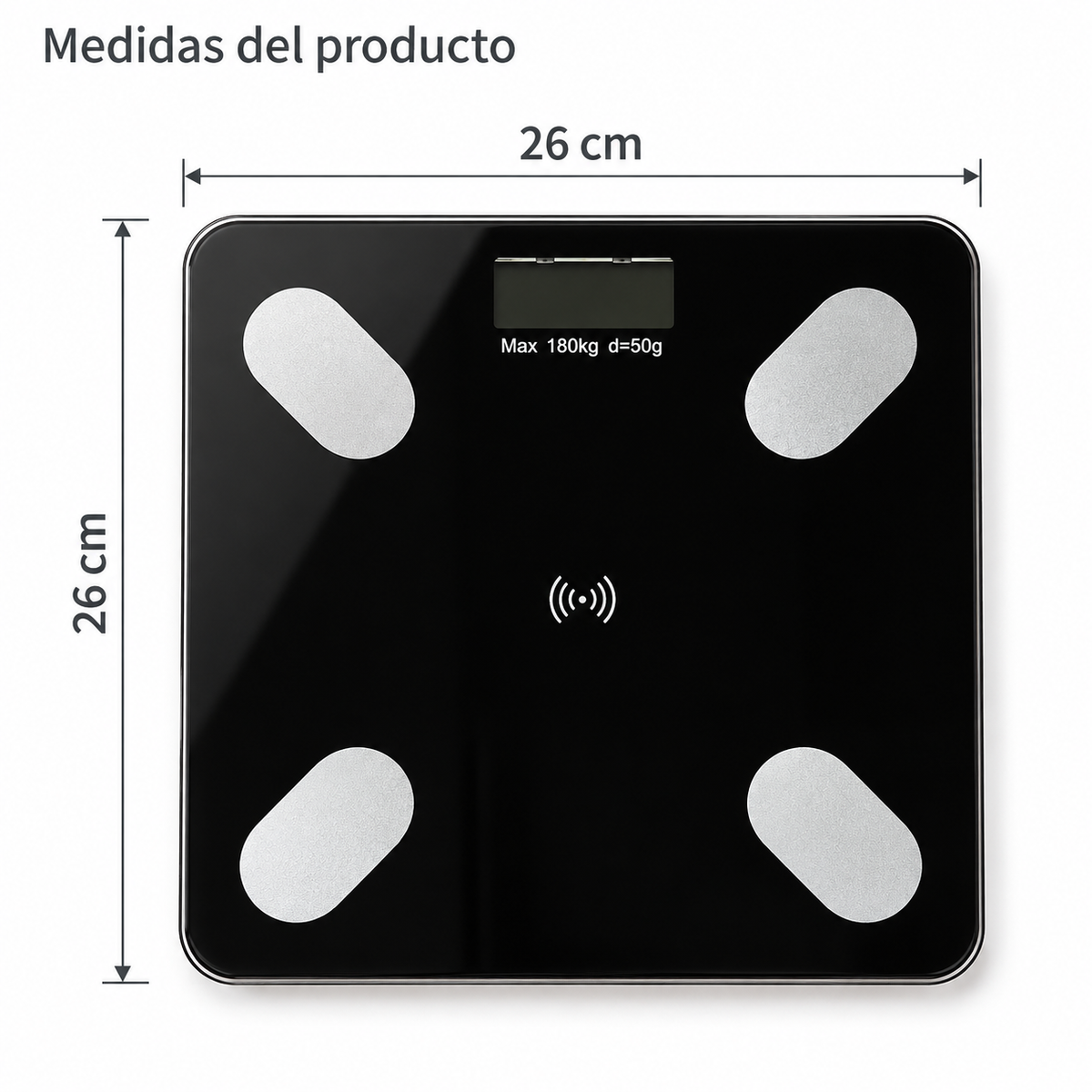 Balanza Corporal Digital Inalámbrica Medición Grasa Muscular