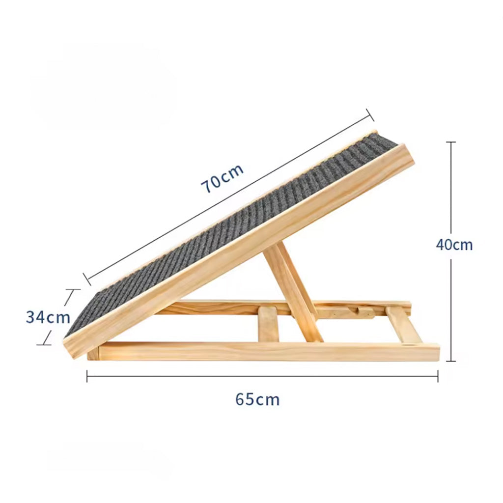 Rampa Plegable para Mascotas de Altura Ajustable