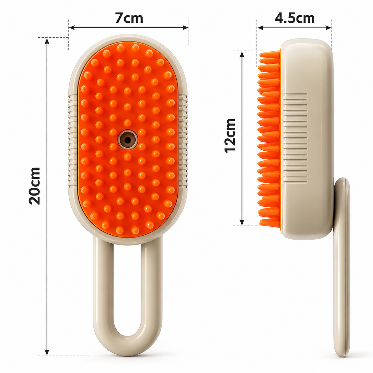 Cepillo de Peinado con Vaporizador para Mascotas