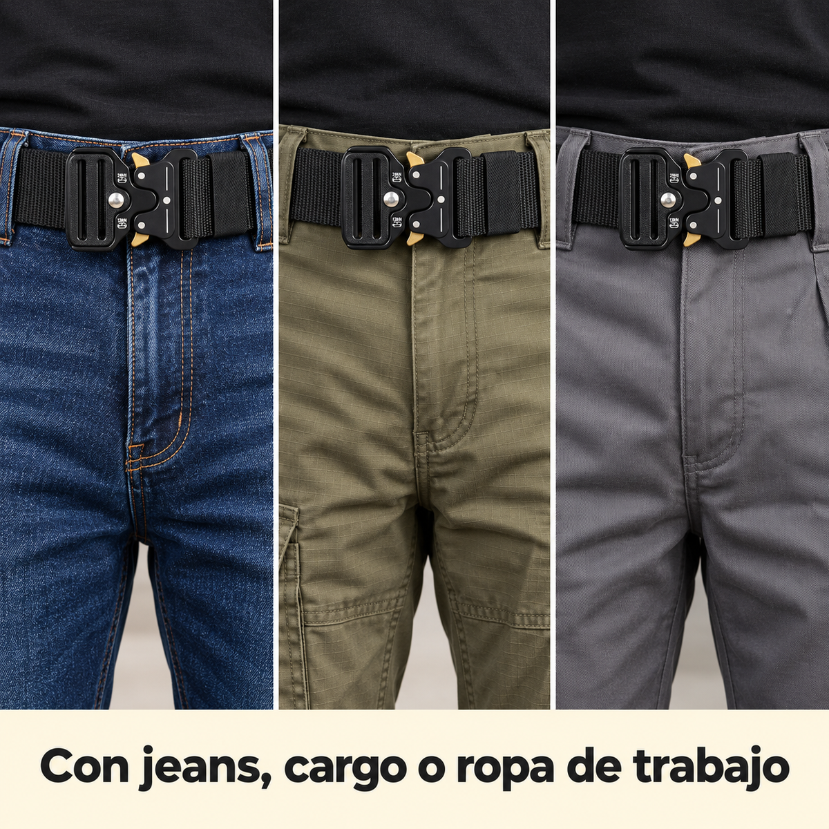 Cinto Táctico de Liberación Rápida en Lona