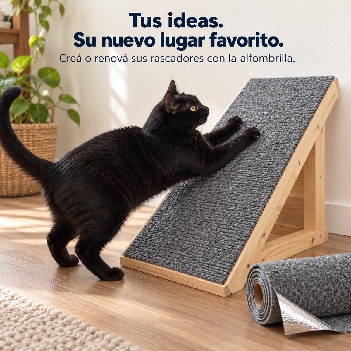Alfombrilla Protectora de Rascado para Gatos