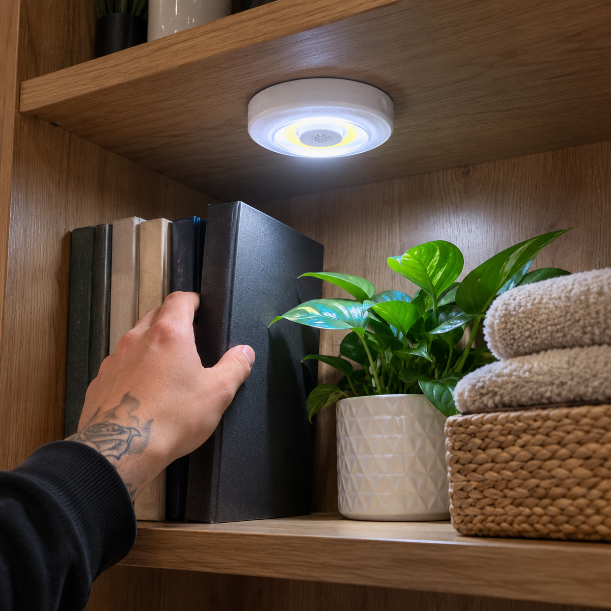 Luz LED Inalámbrica con Control Remoto