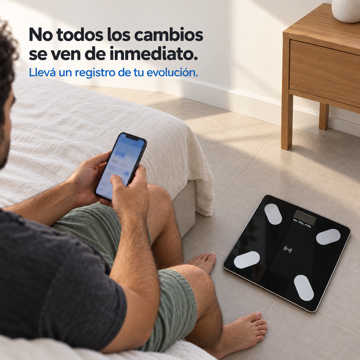 Balanza Corporal Digital Inalámbrica Medición Grasa Muscular