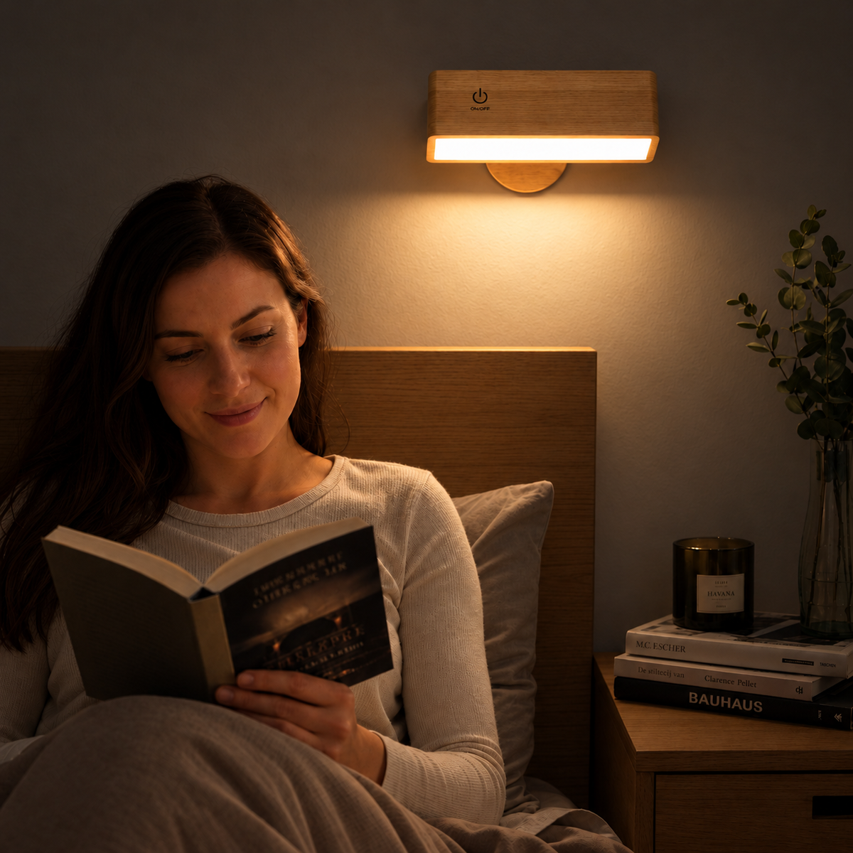 Lampara Led de Madera Lightwood  360 grados