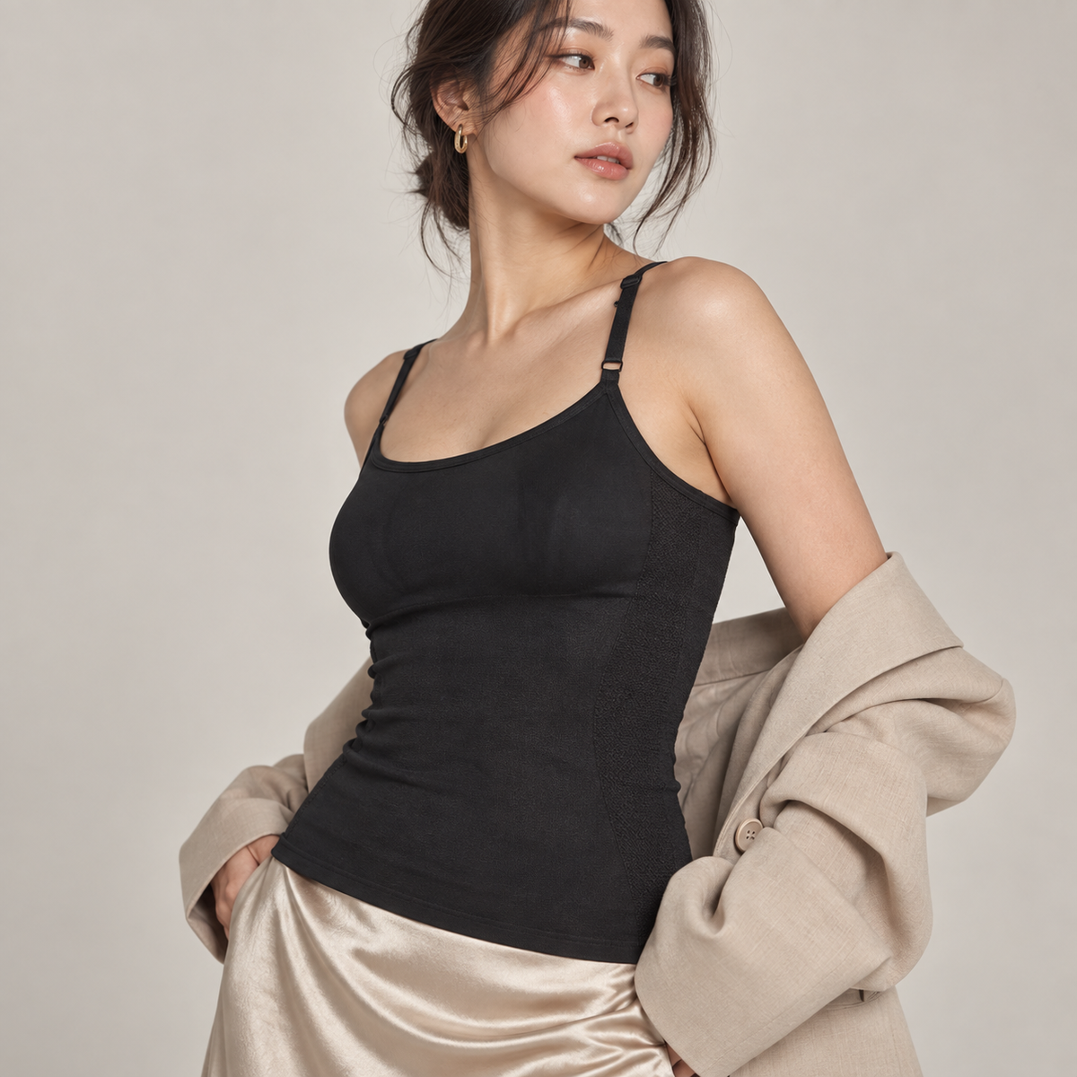 Vitae Camiseta Moldeadora de Cuello Redondo Elevé
