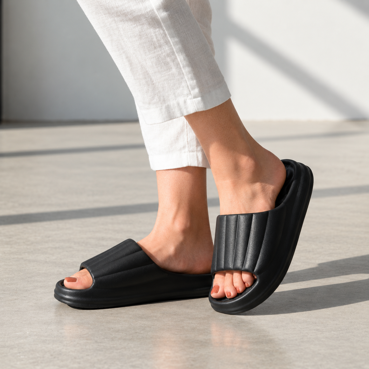 Chinelas de Banda Suaves Antideslizante Queey