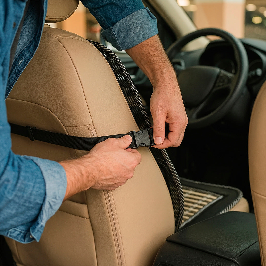 Respaldo Ergonómico de Bambú para Coche